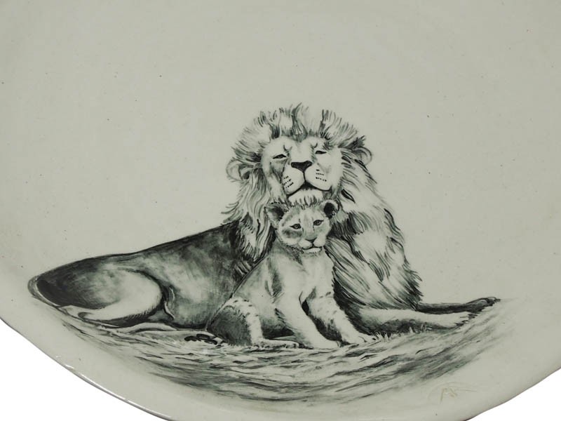 Lion and Cub Close Up Lion and Cub Close Up